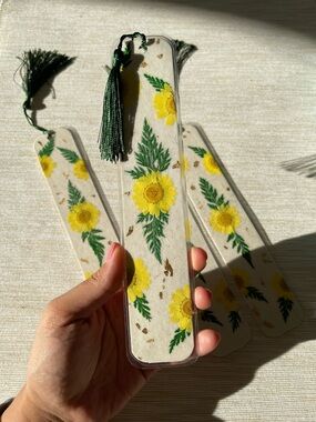 Handmade Floral Bookmark